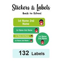 Back to School Pack Labels Mark - Pack of 132