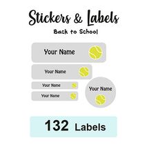 Back to School Pack Labels Tennis - Pack of 132