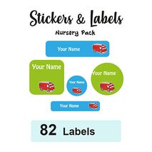 Nursery Pack Labels Fire Engine - Pack of 82