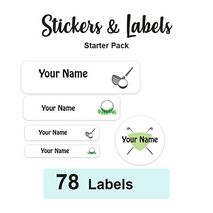 Starter Pack Labels Golf - Pack of 78