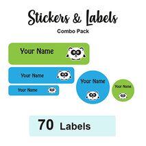 Sticker Combo Pack Labels Panda - Pack of 70