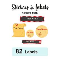 Nursery Pack Labels Pirate - Pack of 82