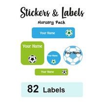 Nursery Pack Labels Soccer - Pack of 82