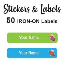 Iron-On Labels 50 pc - Train