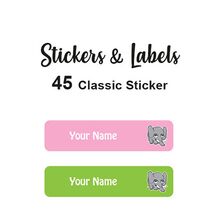 Classic Stickers 45 pc Elephant Girl