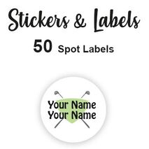 Spot Labels 50pc - Golf