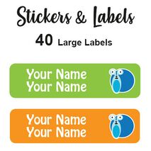 Large Labels 40pc John - perfect for books and bags