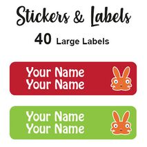 Large Labels 40pc Mike - perfect for books and bags