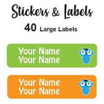 Large Labels 40pc Nick - perfect for books and bags