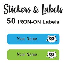 Iron-On Labels 50 pc - Panda