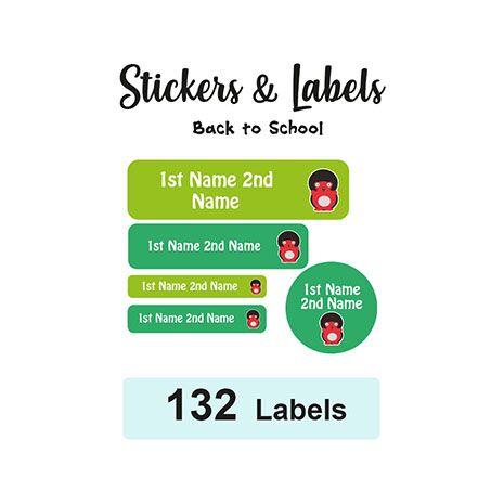 Back to School Pack Labels Mark - Pack of 132