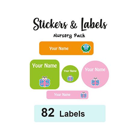 Nursery Pack Labels Belle - Pack of 82