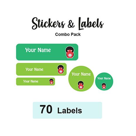 Sticker Combo Pack Labels Mark - Pack of 70