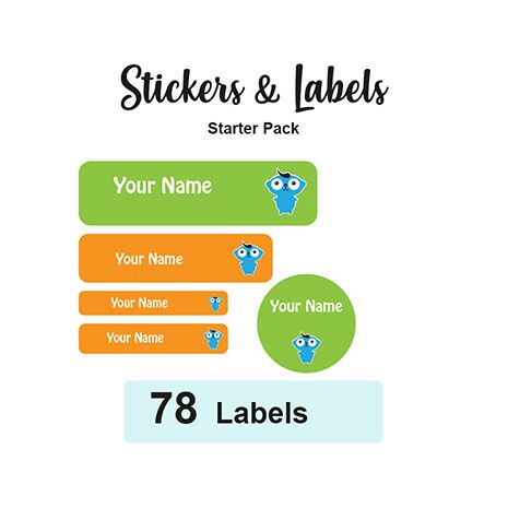 Starter Pack Labels Nick - Pack of 78