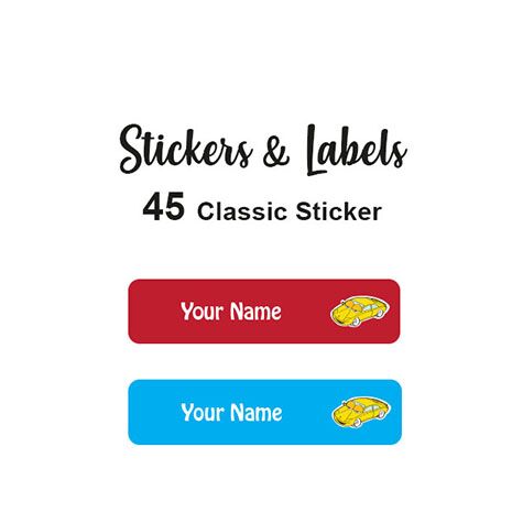 Classic Stickers 45 pc Sport Car