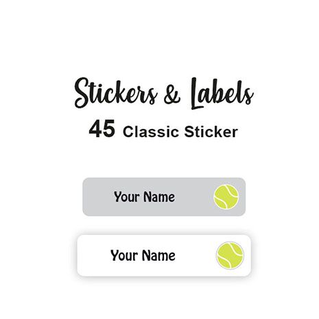 Classic Stickers 45 pc Tennis