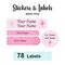 Starter Pack Labels ballet - Pack of 78