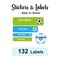 Back to School Pack Labels Soccer - Pack of 132