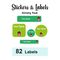 Nursery Pack Labels Mark - Pack of 82