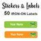 Iron-On Labels 50 pc - Frog