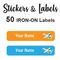 Iron-On Labels 50 pc - Plane