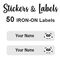 Iron-On Labels 50 pc - Micky