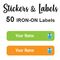 Iron-On Labels 50 pc - Nick