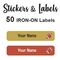 Iron-On Labels 50 pc - Rugby