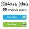 Iron-On Labels 50 pc - Soccer