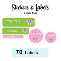 Sticker Combo Pack Labels Jacky - Pack of 70