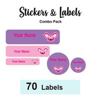 Sticker Combo Pack Labels Louis - Pack of 70