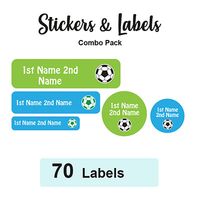 Sticker Combo Pack Labels Soccer - Pack of 70