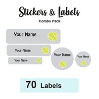 Sticker Combo Pack Labels Tennis - Pack of 70