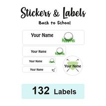 Back to School Pack Labels Golf - Pack of 132