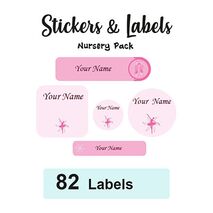 Nursery Pack Labels Ballet - Pack of 82