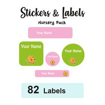 Nursery Pack Labels Camel Girl - Pack of 82