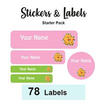 Starter Pack Labels Camel Girl - Pack of 78