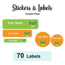 Sticker Combo Pack Labels Frog - Pack of 70