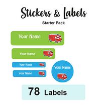 Starter Pack Labels Fire Engine - Pack of 78
