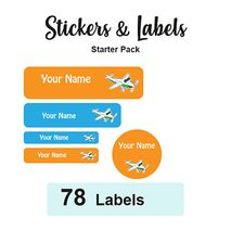 Starter Pack Labels Plane - Pack of 78