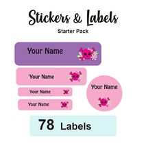 Starter Pack Labels Skull - Pack of 78