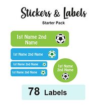 Starter Pack Labels Soccer - Pack of 78