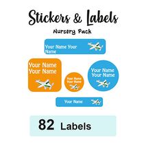 Nursery Pack Labels Rugby - Pack of 82