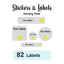 Nursery Pack Labels Tennis - Pack of 82