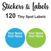 Tiny Spot Labels 120 pc -Tiny Spot Labels