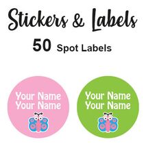Spot Labels 50pc - Belle