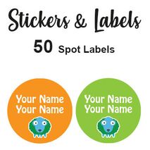 Spot Labels 50pc - Billy