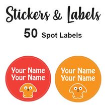 Spot Labels 50pc - Boris