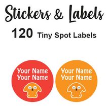 Tiny Spot Labels 120 pc - Boris