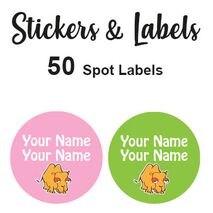 Spot Labels 50pc - Camel Girl